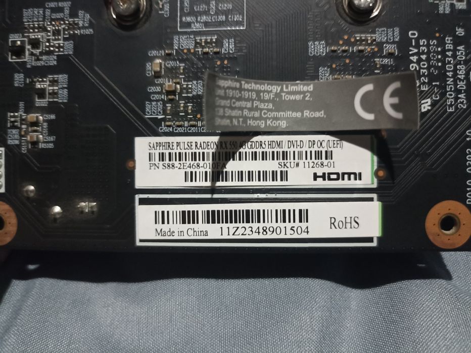 Sapphire pulse RX 550 4GB GDDR5