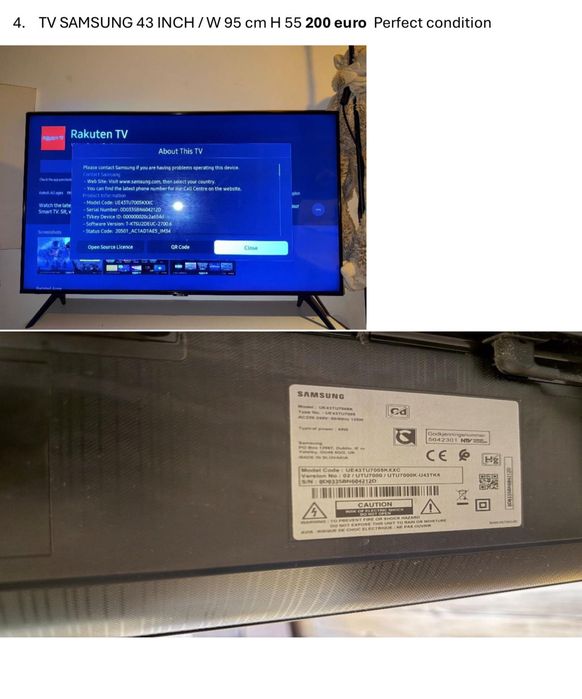 Samsung smart TV de 43 polegadas