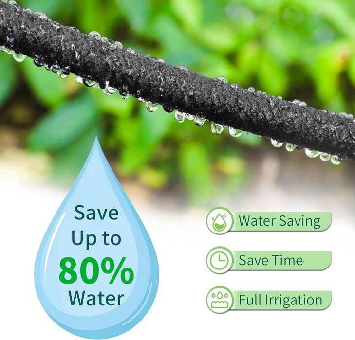 Nowy wąż kropelkowy / 50m / nawadnianie ogrodowe / szlauch !A3380!