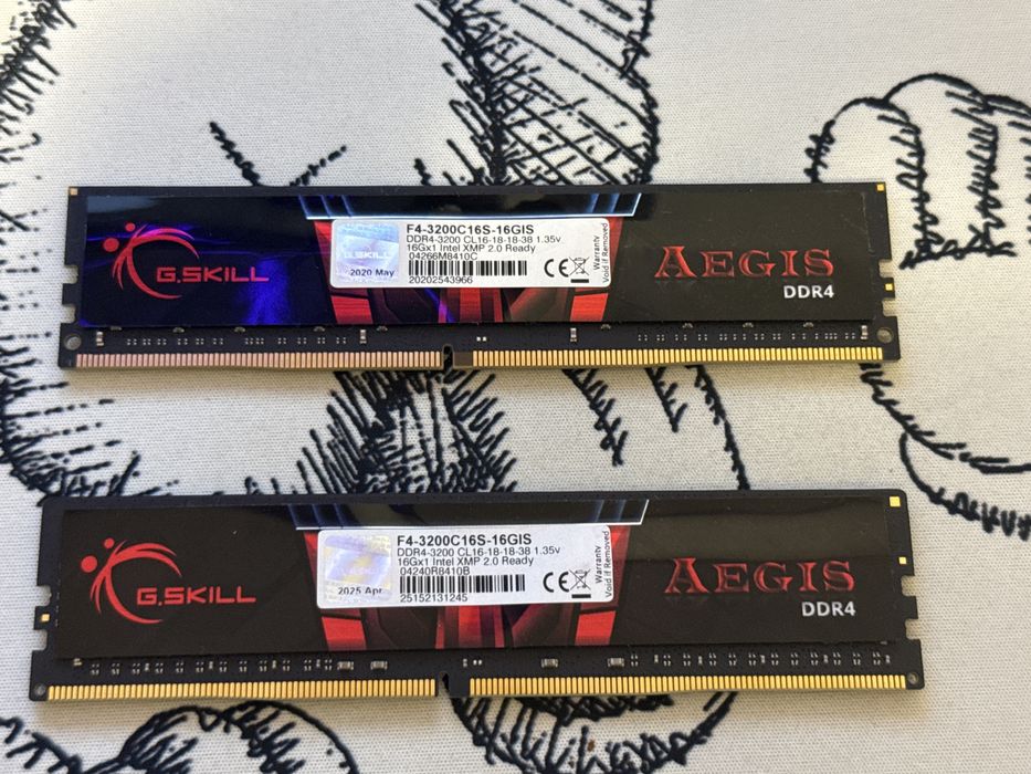 Pamięć RAM G.SKILL Aegis 32GB 3200Mhz