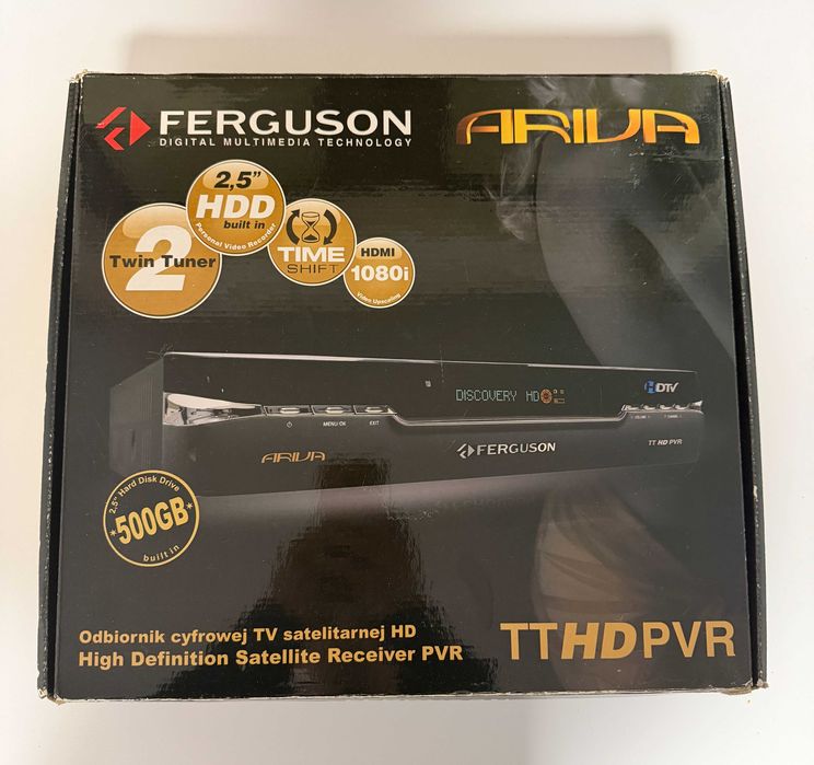 Odbiornik cyfrowy ferguson ariva TT HD PVR 500gb