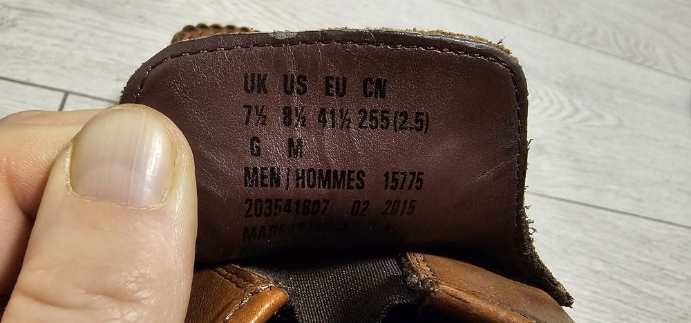 Skórzane męskie mokasyny Clarks rozmiar 41,5 wkładka 26,5cm
