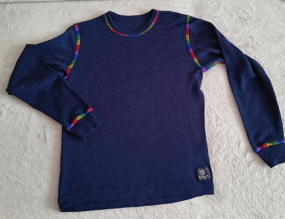 JANUS- komplet 2x koszulki merino 130/8 lat - wełna merynosów