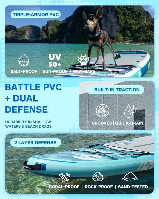 Надувна SUP дошка для плавання FLYSKI 335 см Forge Blue