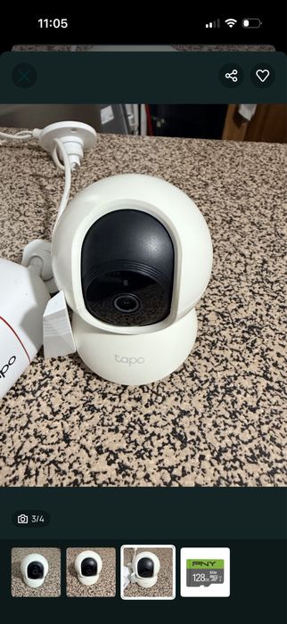 Câmara de Segurança Tp-Link Tapo C200 Wi-Fi + Cartão Micro SD 128GB