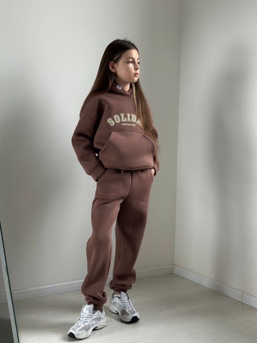 Теплий преміум костюм для дівчинки/152,164