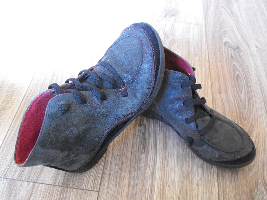 Buty CLARKS Unstructured 39/40 25cm Skóra* wysokie skórzane stan BDB