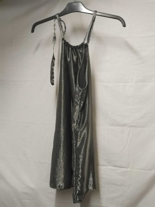 tunica/ vestido prateado tamanho S