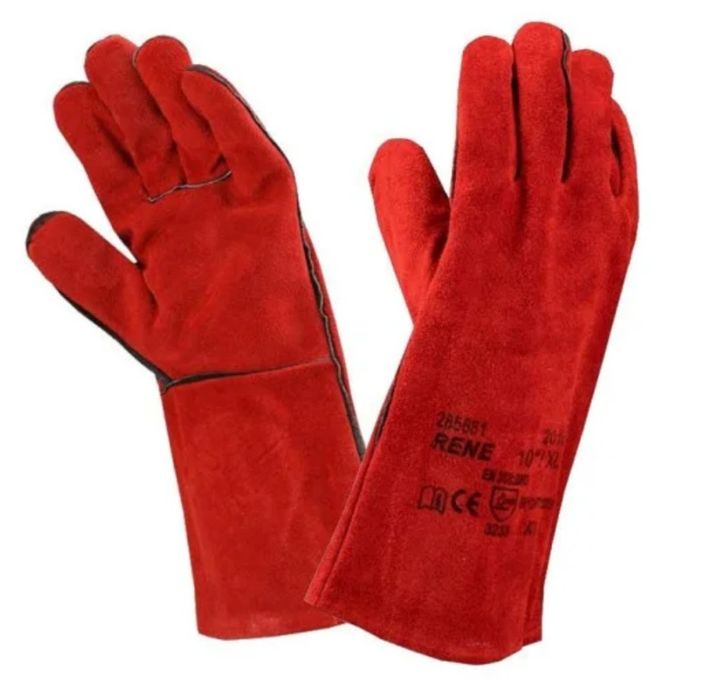 шкіряні рукавиці зварювальника