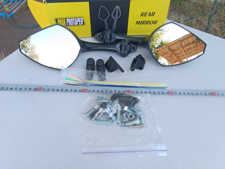 Мото дзеркала спорт на обтікач під два болта