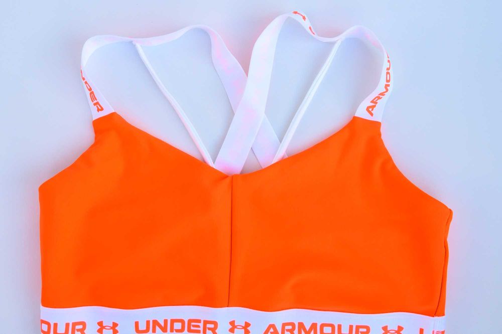 UNDER ARMOR - TOP pomarańczowy sportowy XL