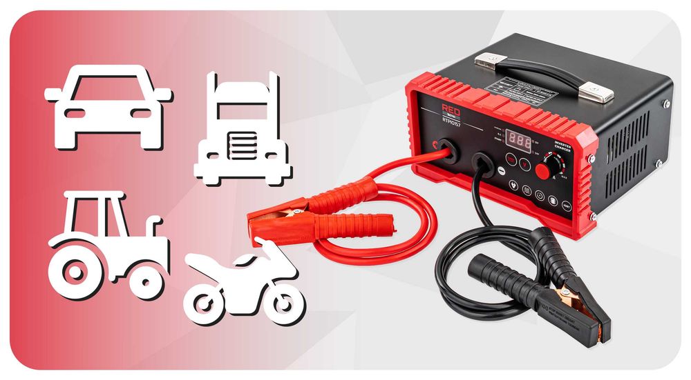 prostownik inwertorowy z rozruchem 180a 12/24v ładowarka 30a rtpi0167