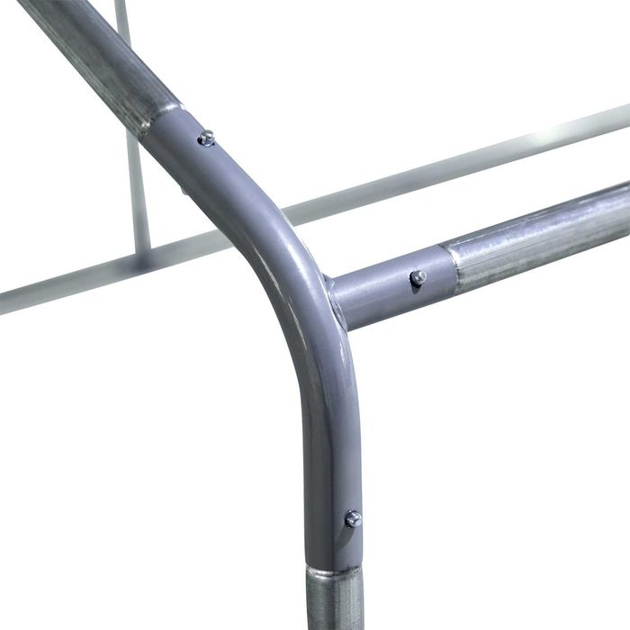 Galinheiro 3x2x2 m em aço galvanizado e cobertura Oxford