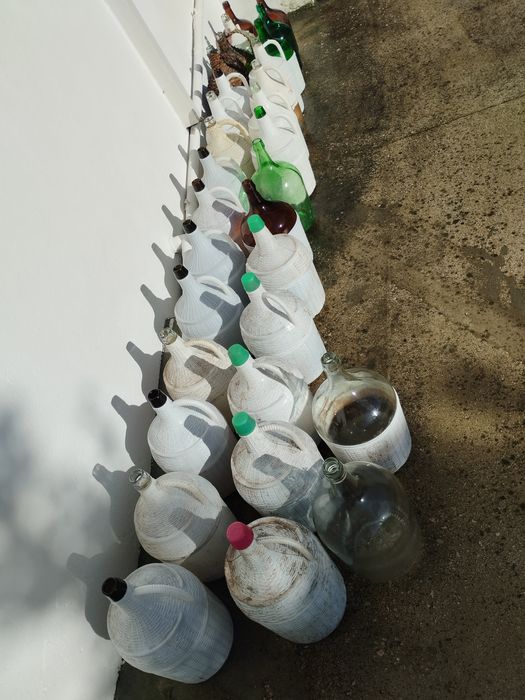 Garrafões de 5l em vidro