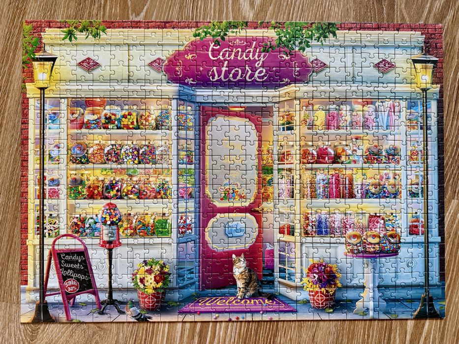 Пазл trefl candy store 500 магазин солодощів