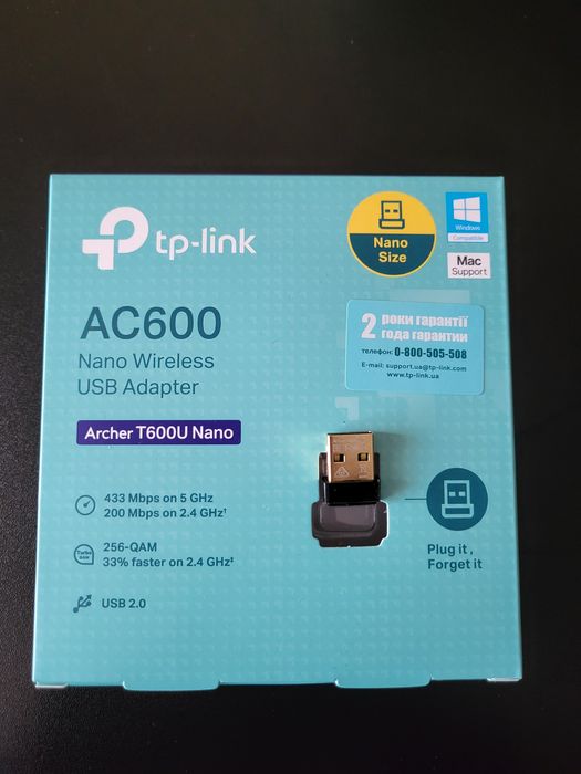 Wi-Fi адаптер TP-Link Archer T600U Nano