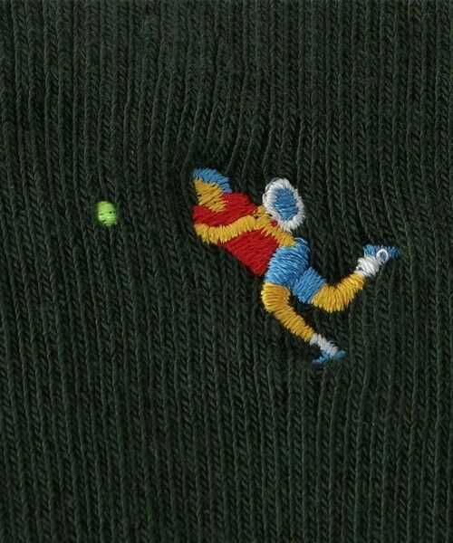 Nowe skarpety Happy Socks Tennis Crew EU 41-46 zielone z haftem tenis.