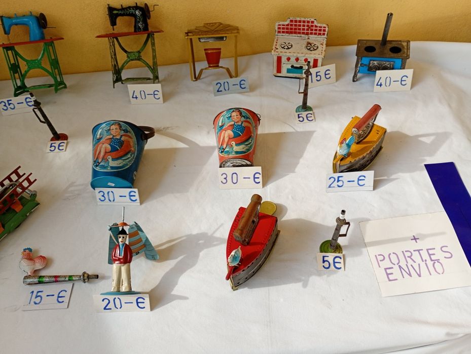 Brinquedos Portugueses em chapa vários fabricantes