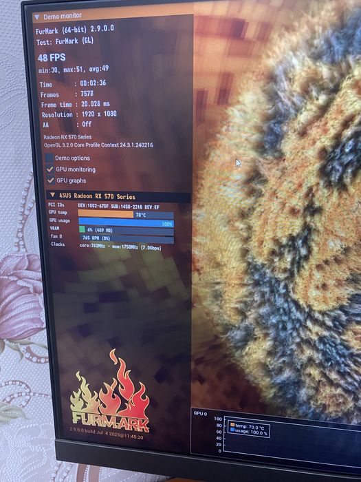 Відеокарта Gigabyte RX 570 8gb OC з коробкою!