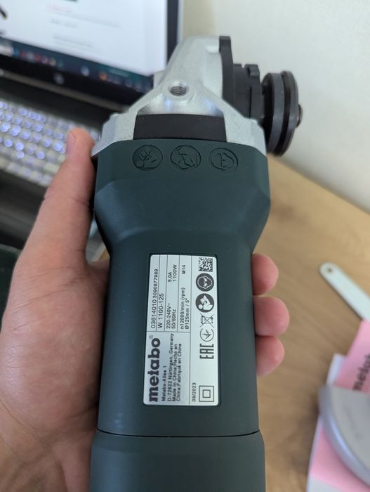 Углова шліфувальна машина Metabo W 1100-125 Нові Болгарка (603614010)