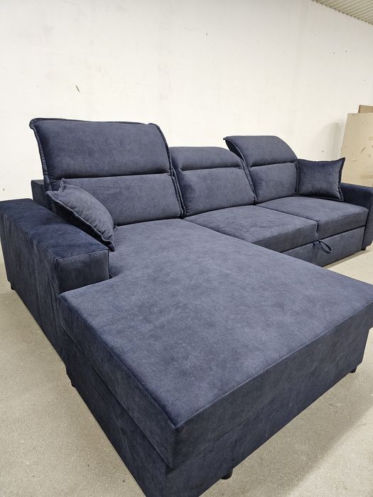 Narożnik prosto od producenta rozkładany regulowane zagłówki