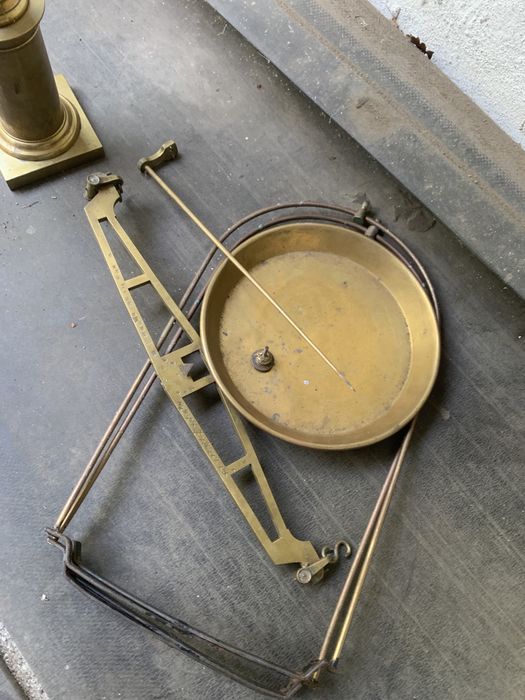 Waga mosiądz antyk retro kolekcjonerska