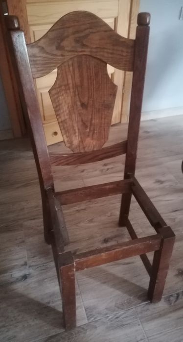 Retro krzesła dębowe