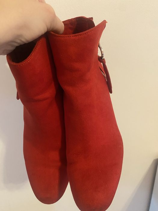 Botas salto alto vermelhas n 39
