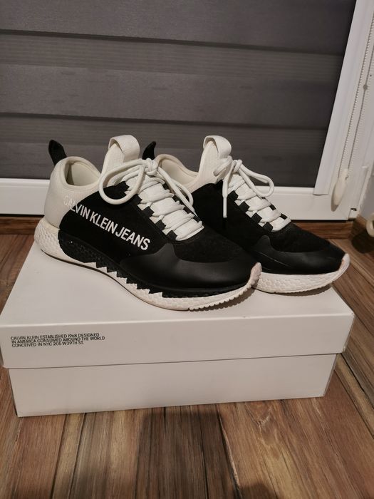 Adidasy calvin klein czarno białe 40