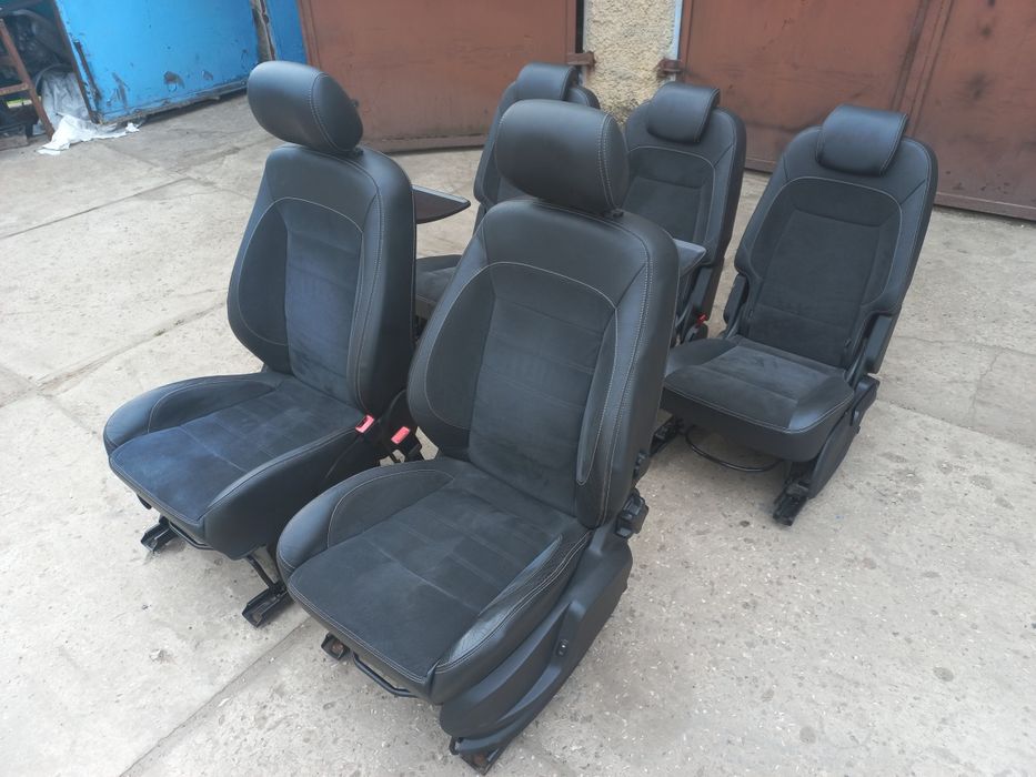 Fotele siedzenia ford galaxy s-max skóra z alcantarą