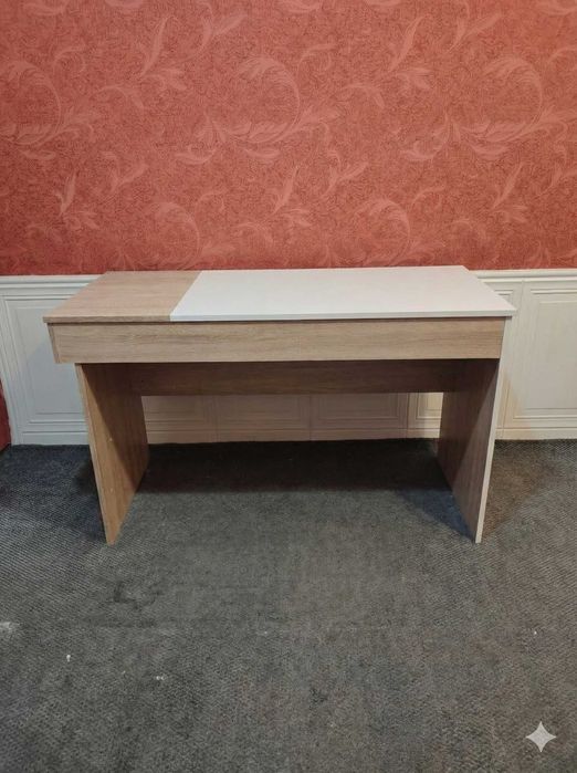 Стіл робочий / офісний (світле дерево + білий). Самовивіз