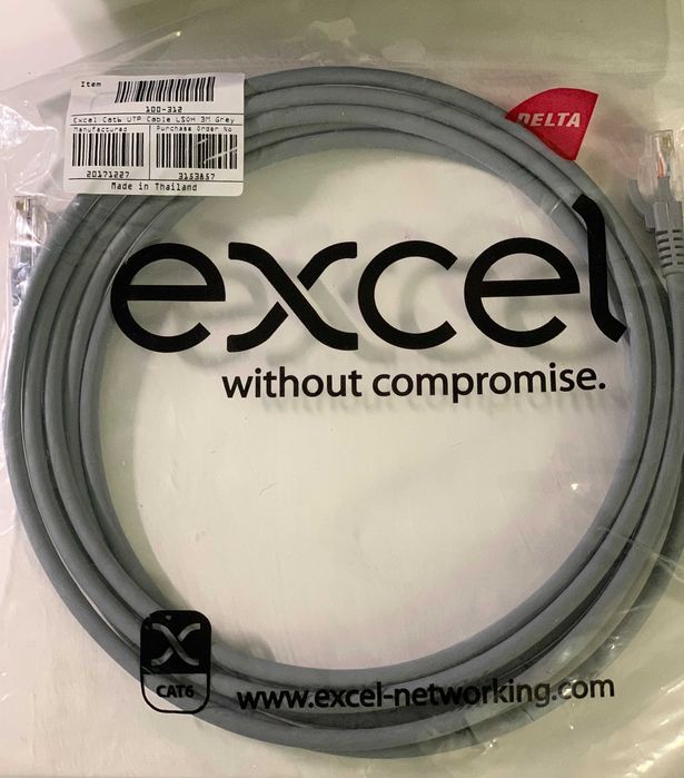 Patchcord cat 6 3mts 100-312 Excel64585747182849120