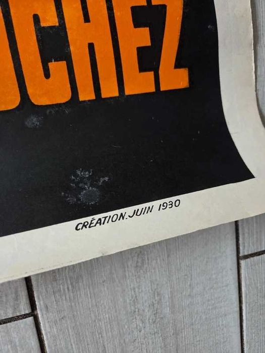Cartaz antigo original de 1930