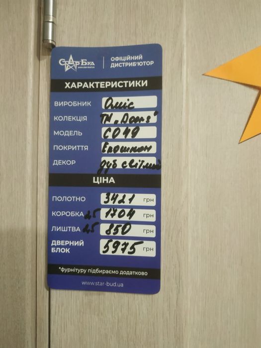 Продам міжкімнатну дверку