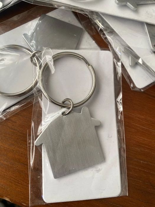 Conjunto set 30 porta chaves casa. Inox. Novos embalados.