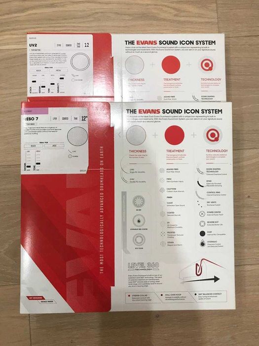 Пластик для барабанів Evans 12", Evans 14"