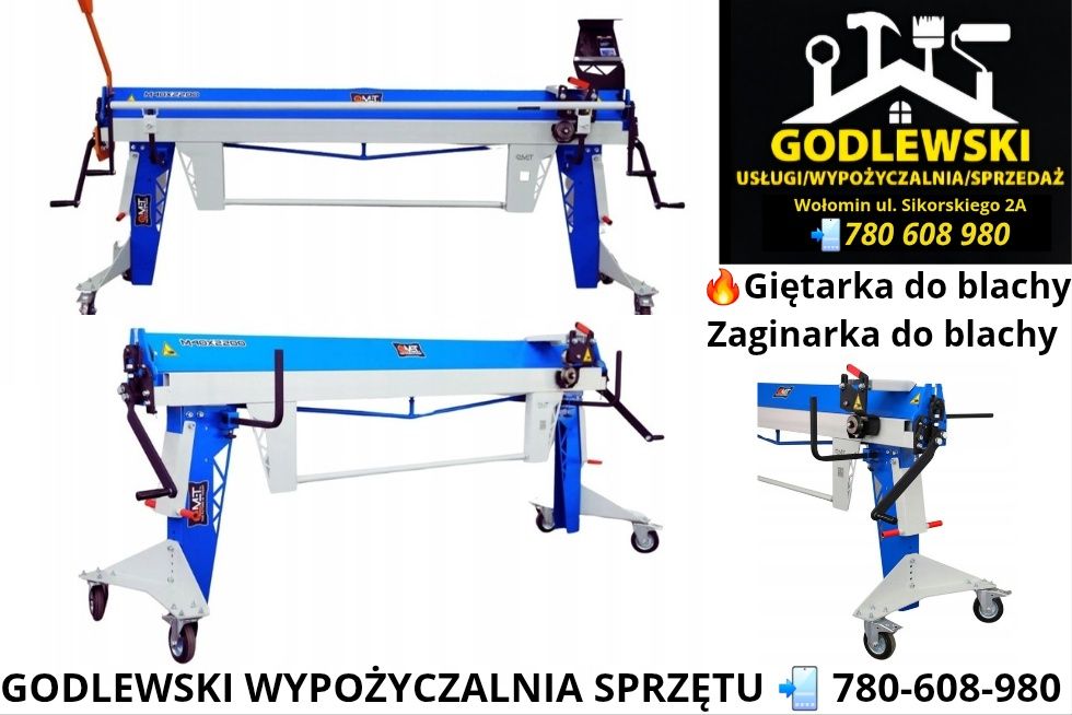 Wypożyczalnia! Zaginarka dekarska Gientarka Giętarka do blachy Wynajem ...