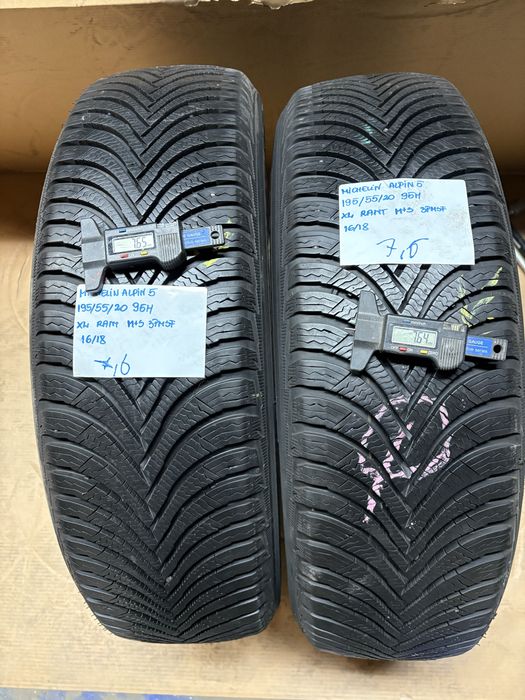 2x 195/55R20 95H MICHELIN ALPIN 5 opona zimowa M+S 3PMSF XL RANT