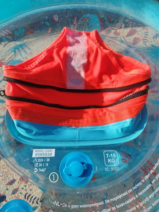 Boia Insuflável Nabaiji com Colete Integrado (7-15 kg) - Como Nova