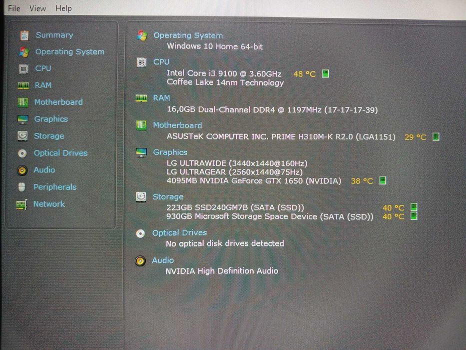 PC gaming Low-medium settings
