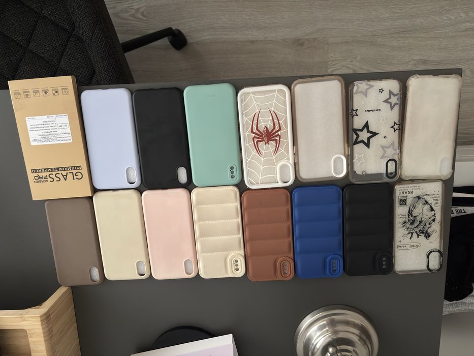 Capas de iphone xs e peliculas