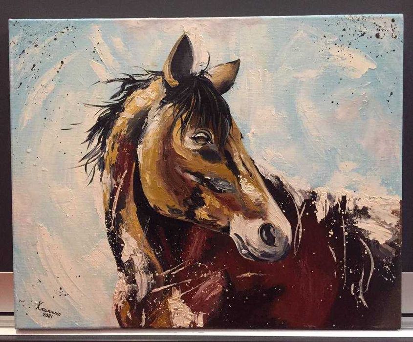 Картина маслом, ручная работа