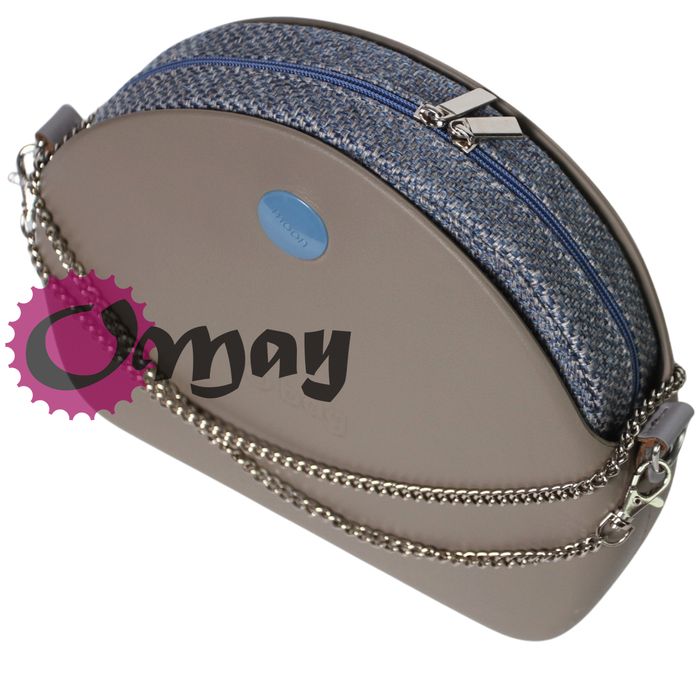 organizer do OBAG MOON LIGHT plecionka lazur szary 2 kieszenie OMAY