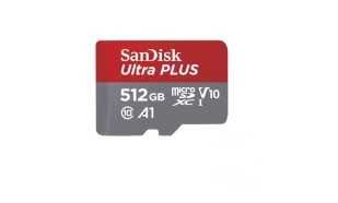 SANDISK - Ultra Plus - Micro SDXC - UHS-I - A1 - 512 GB - Cartão com adaptador