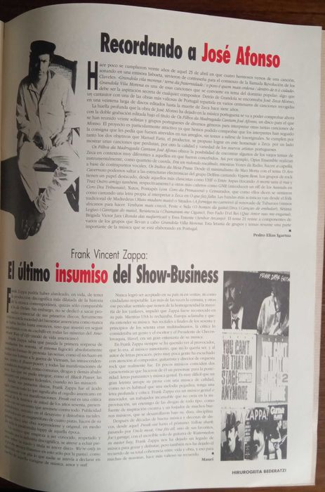 José Afonso	- - -		Hika	- - - - -	Revista