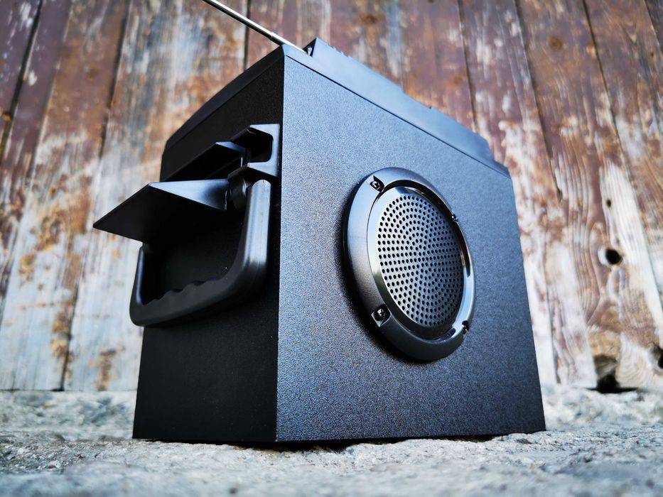 Radioodtwarzacz FM GŁOŚNIK BLUETOOTH Subwoofer Kolumna Wieża BUDOWLANE