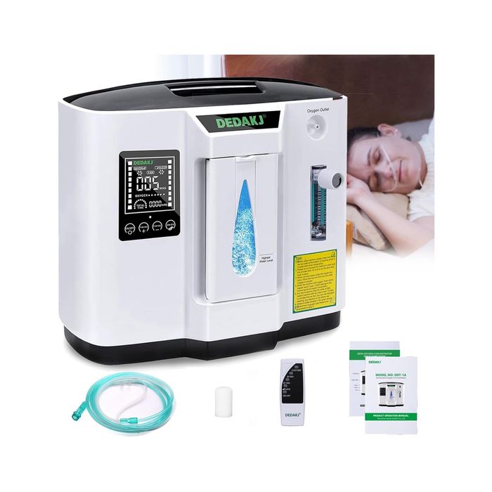 Nowy KONCENTRATOR TLENU Przenośny 30%-90% Wysoka Czystość 1-7 l/min