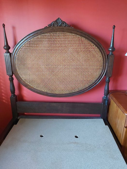 Cama cabeceira palhinha