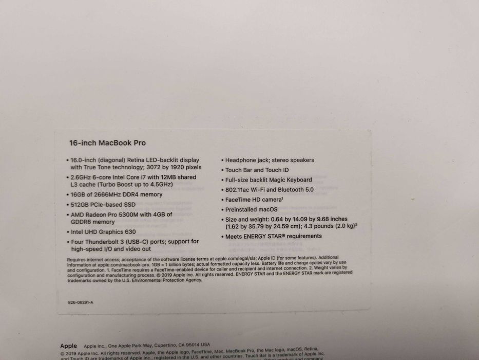 Новий MacBook Pro MVVL2 16-inch 512GB Silver