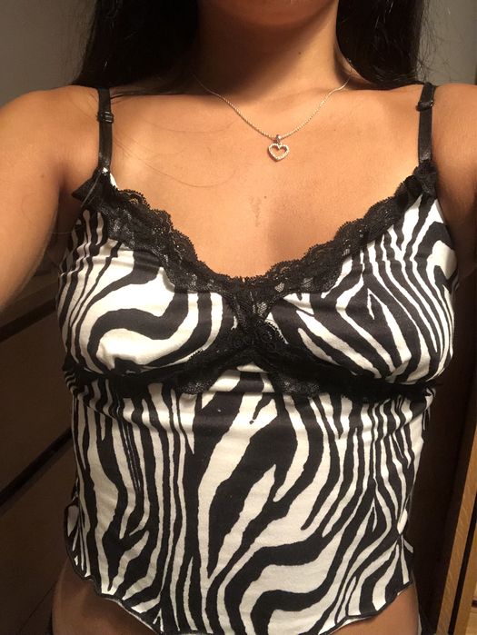 Top zebra da shein sem disponibilidade para troca